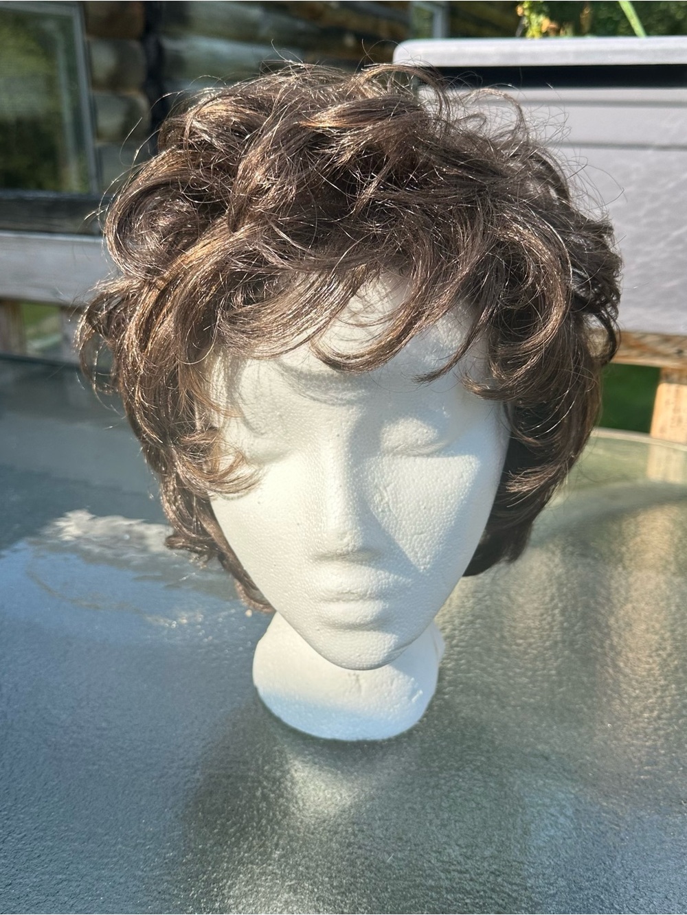 Short Curly Women’s Wig in Chestnut Brown by
